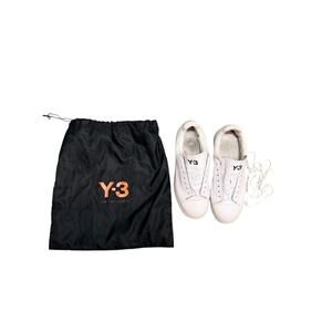 Y-3  White Leather Sneakers Size 8